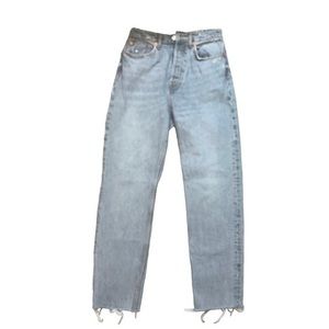 Zara Distressed High Waisted Jeans